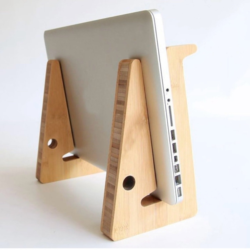 NWOT | Foldable Travel Wooden Desktop Stand Shelf for Macbook Air or MacBook Pro